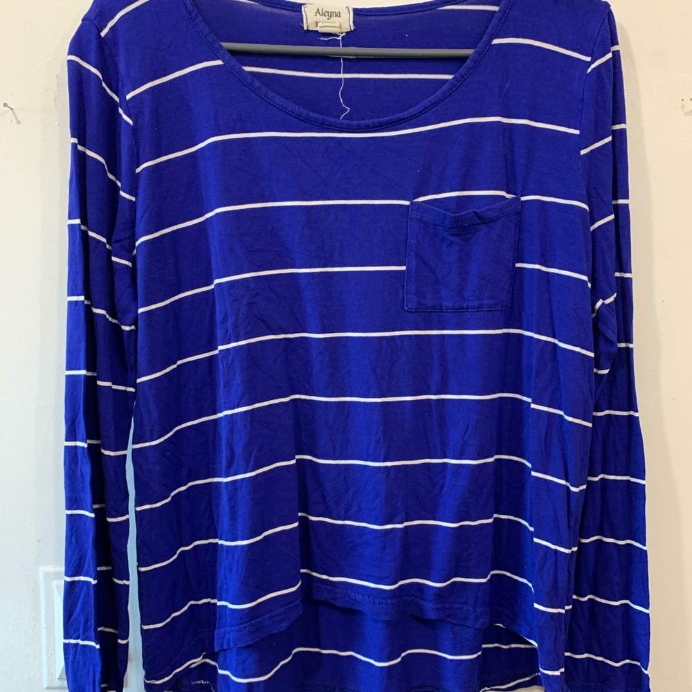 Blue striped shirt